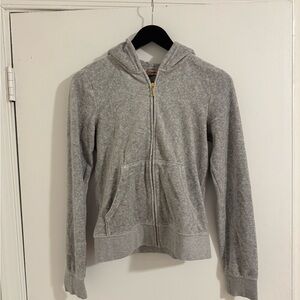 Juicy Couture Gray Zip-Up Hoodie